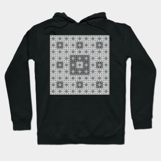 sierpinski squares in squares - white Hoodie